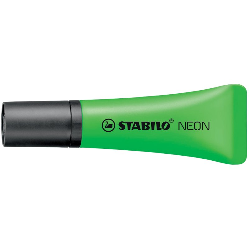 STABILO surligneur NEON, vert, pointe biseautée 2,0-5,0 mm
