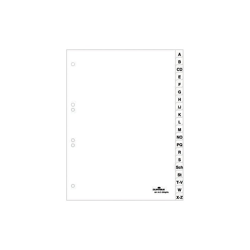 DURABLE A-Z index maker, A4, white