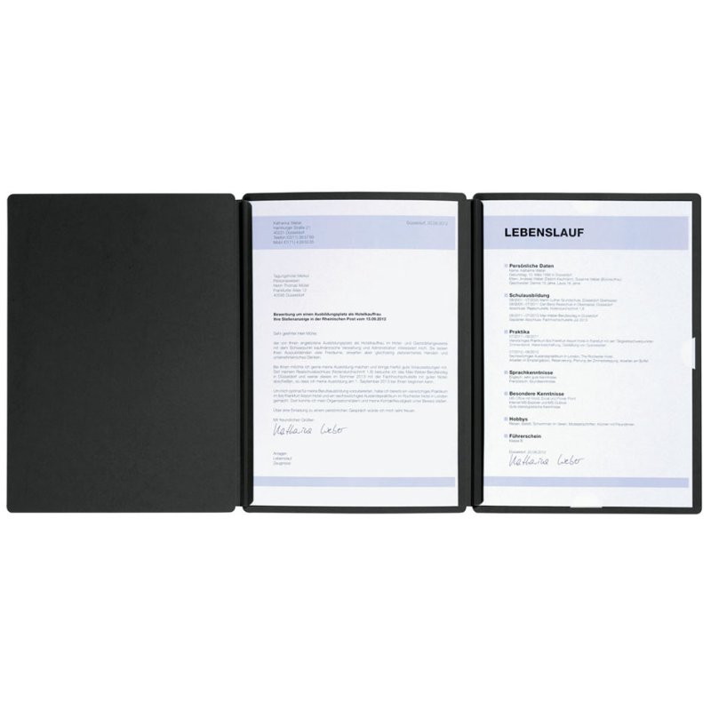 PAGNA job application folder Spirit, A4, cardboard, blue