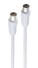 shiverpeaks SAT-kabel F-connector naar F-connector, wit, 1,5 m