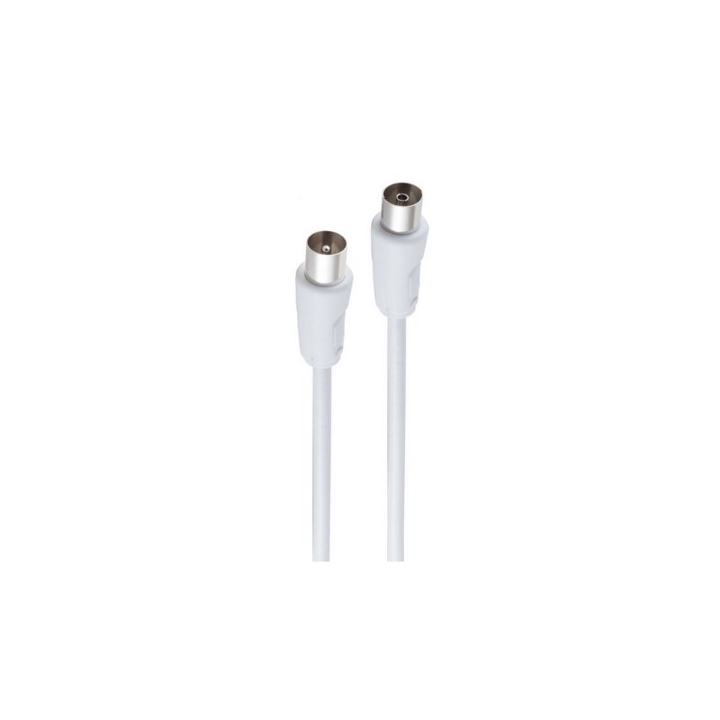 shiverpeaks Câble SAT F-fiche vers F-fiche, blanc, 7,5 m