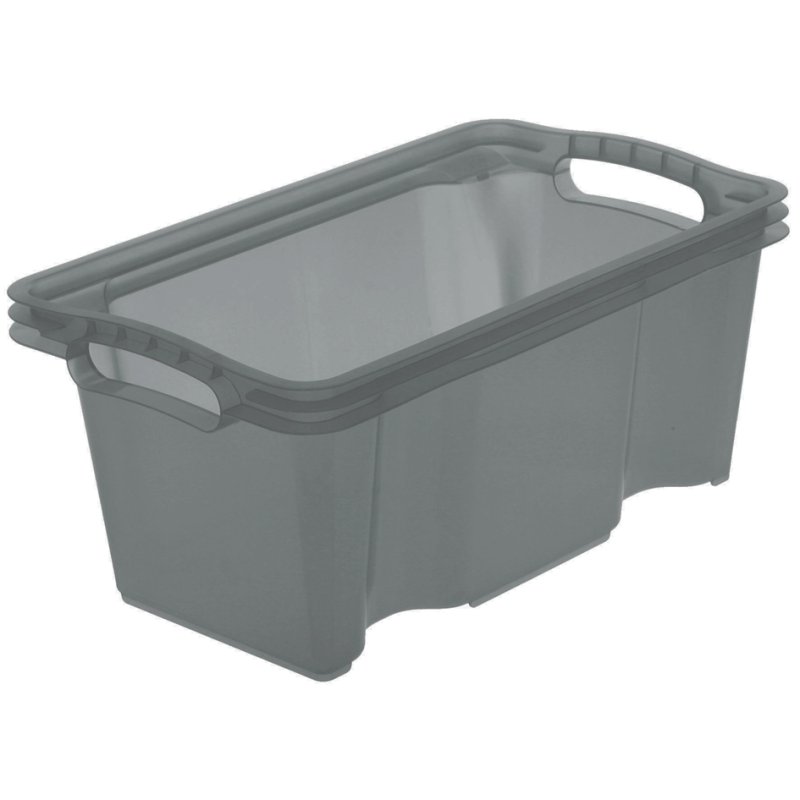 keeeper couvercle cristal gris Franziska, petite boîte de rangement, 350×210 mm