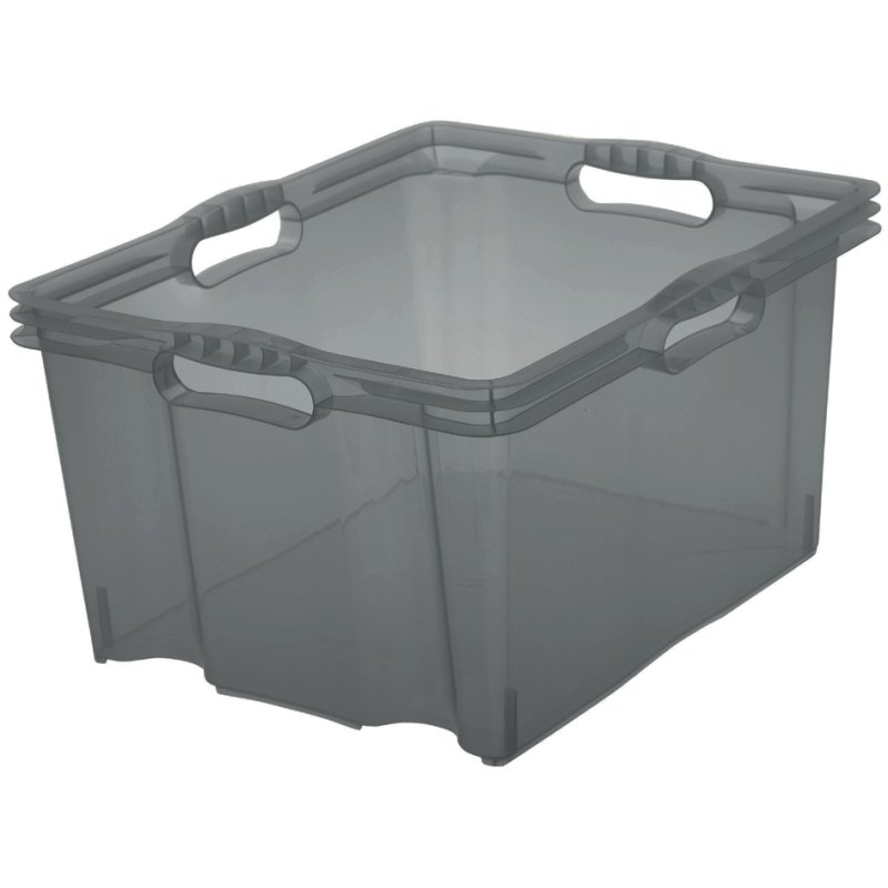 keeeper boîte de rangement Français, 24 litres, gris cristal, 43×35×23 cm