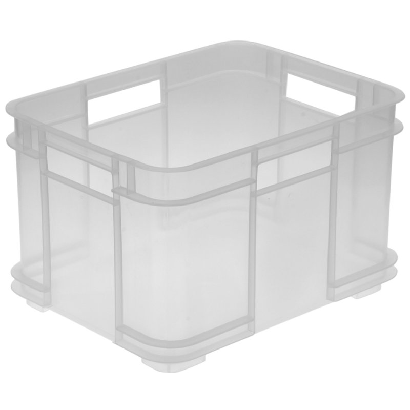 keeeper boîte de rangement bruno, 16 litres, gris, 35×27×22 cm