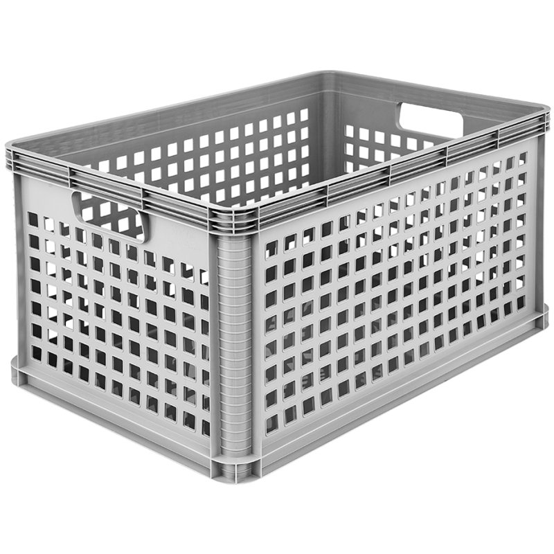 keeeper panier de rangement robert, 64 litres, gris du nord, capacité 30 kg