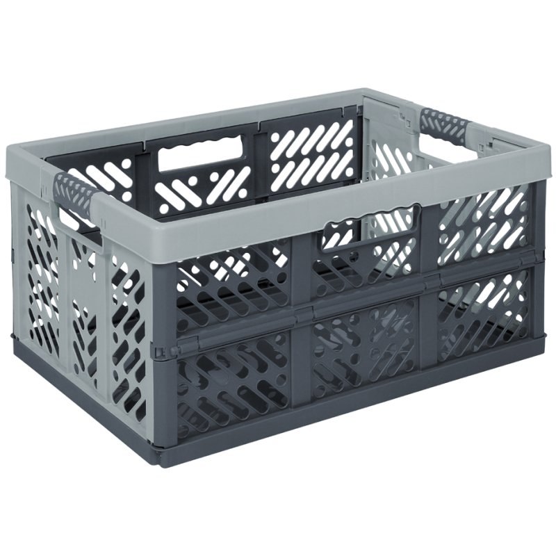 keeeper professionele klapbox ben, 45 liter, grijs/antraciet, kunststof