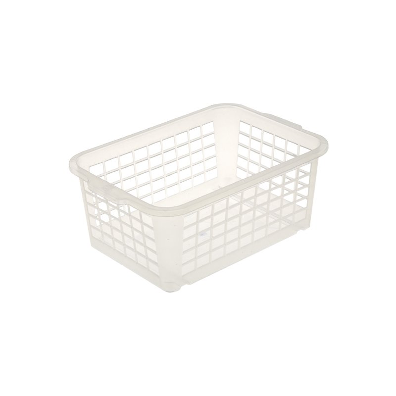 keeeper panier de rangement fred, gris transparent, 25×17 cm