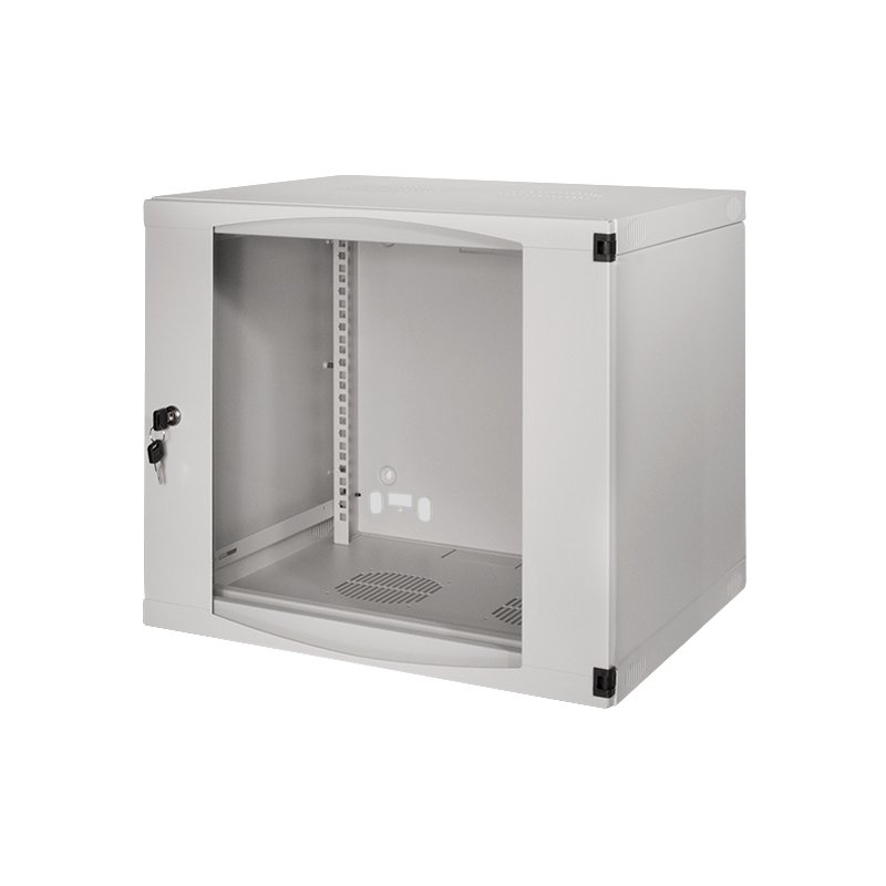 LogiLink Professional 19" armoire murale de brassage, 12 HE, gris clair, profondeur 350 mm