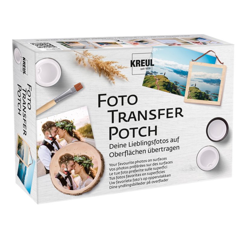 KREUL photo transfer pocket set, water-based, 50 ml, complete set