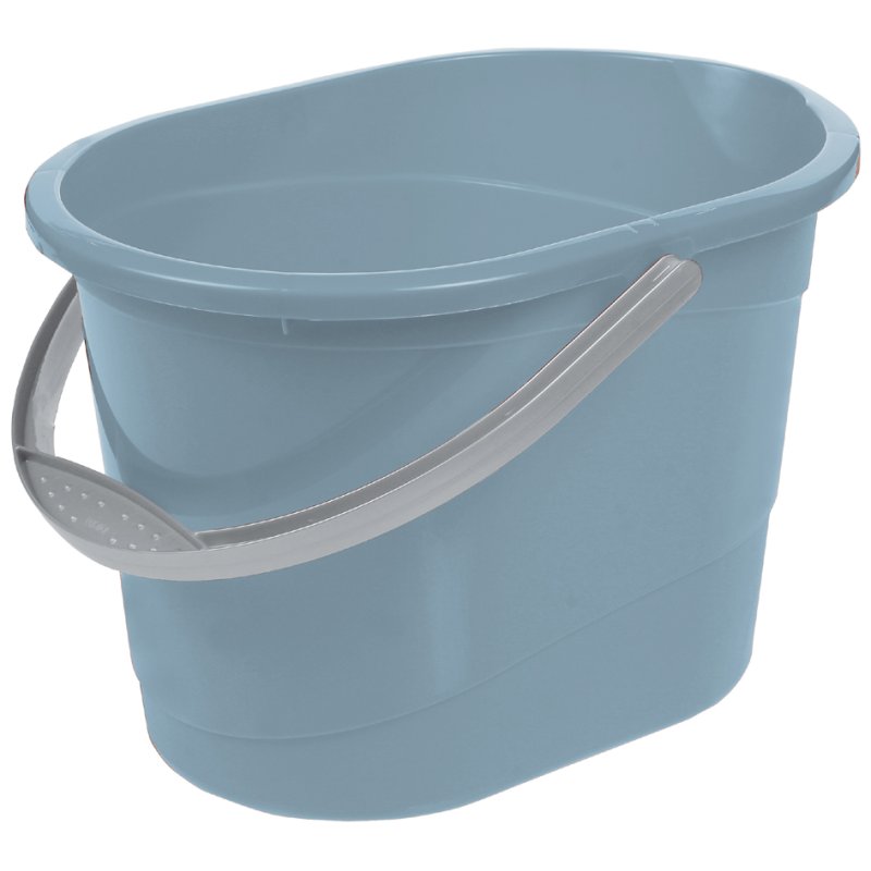 keeeper seau de nettoyage ovale Thies, 13 litres, bleu nordique