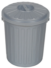 keeeper miniprullenbak mats, 7 liter, zilverkleurig, met deksel