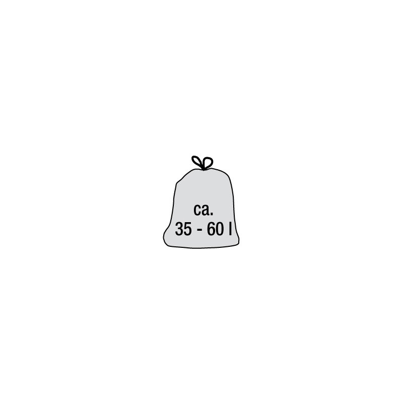 keeeper poubelle Mats, 23 litres, gris graphite, avec couvercle