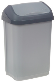 keeeper pedaalemmer Zwaantje, 10 liter, grafietzwart/grijs