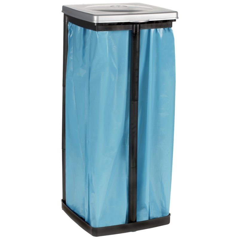 keeeper bin bag holder easyclean, plastic, silver-grey/anthracite, 285×330×870 mm