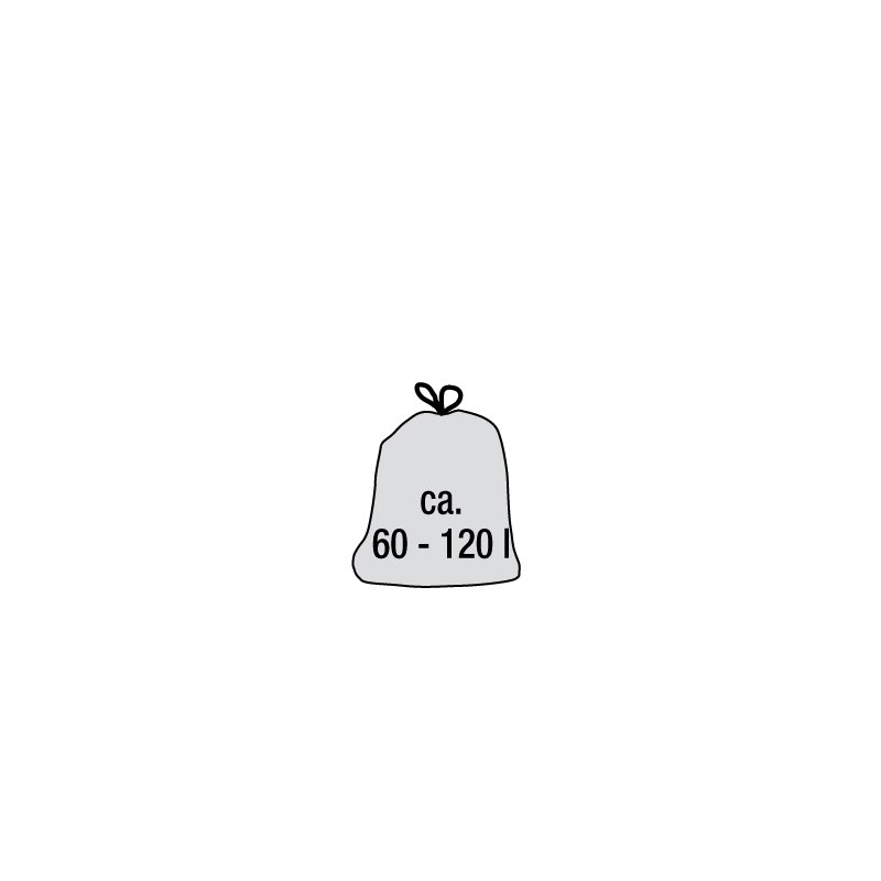 keeeper support bac à déchets ole, argent/anthracite, 35×40×75 cm