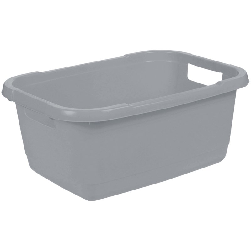 keeeper panier à linge aenna, teinte gris nordique, 550 mm largeur, 32 litres