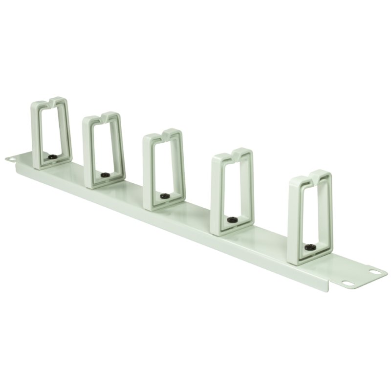 LogiLink Professional cable management shelf 19 inch, 1 U, black, 5 cable guides