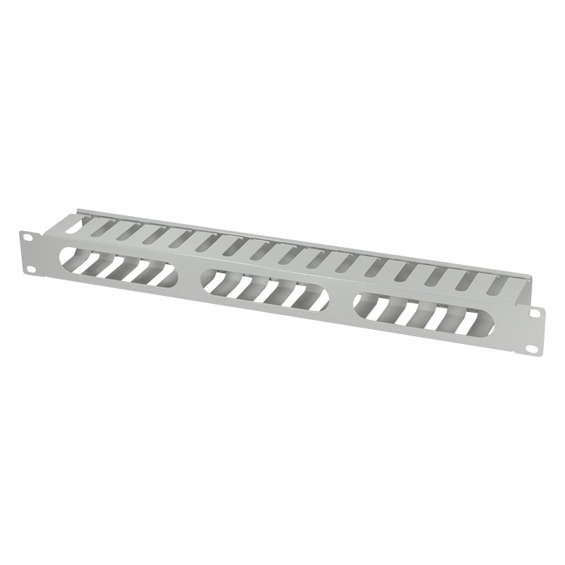 LogiLink Professional Goulotte de câbles 19 pouces, un côté, 1 HE, noir