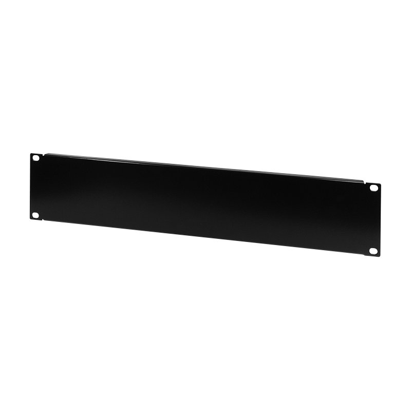 LogiLink Professional panneau aveugle 19", 1 HE, noir, tôle acier 1,2 mm