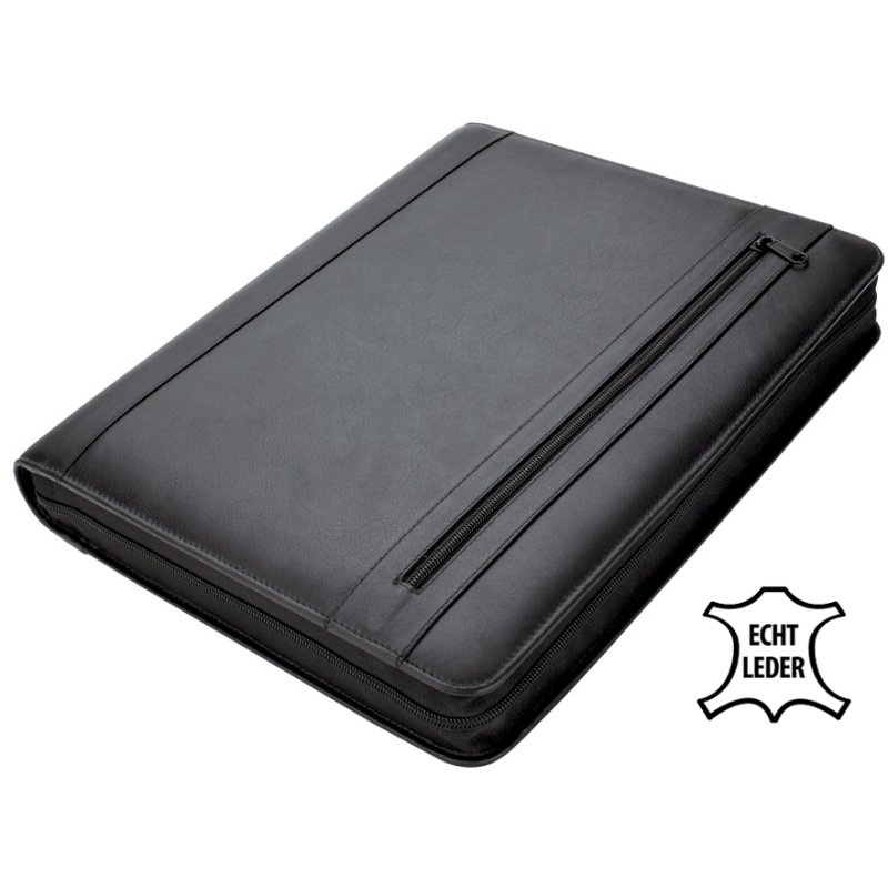 Alassio organizer map Cesena, A4, leer, zwart
