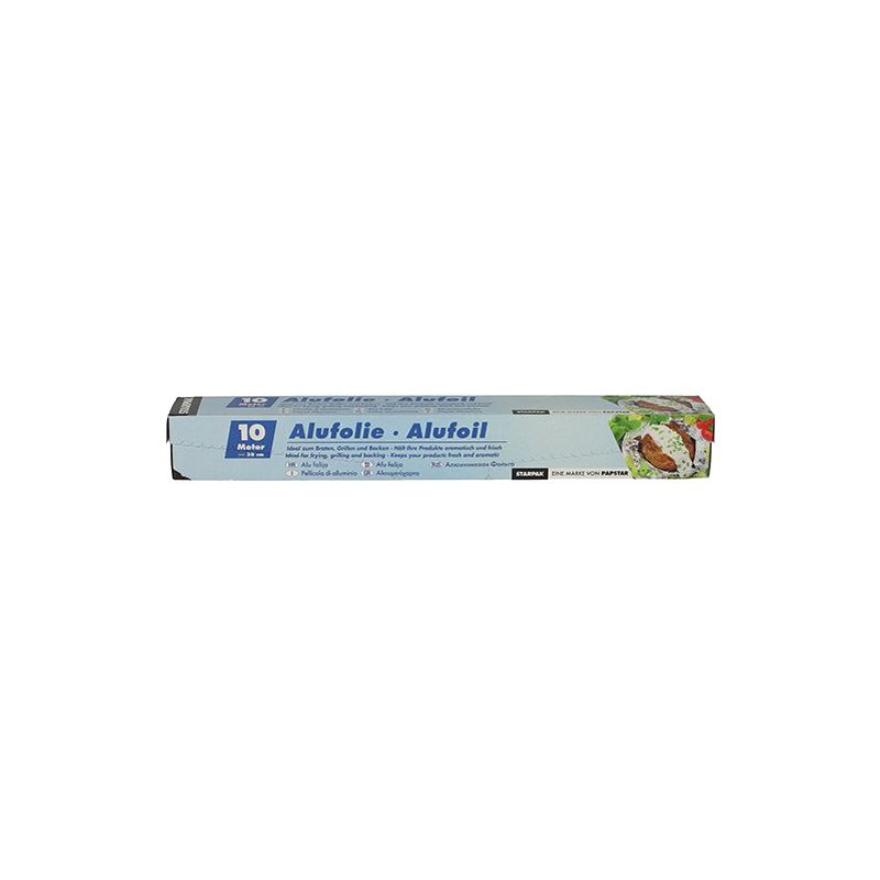STARPAK papier aluminium, 30 cm × 10 m, 15 my