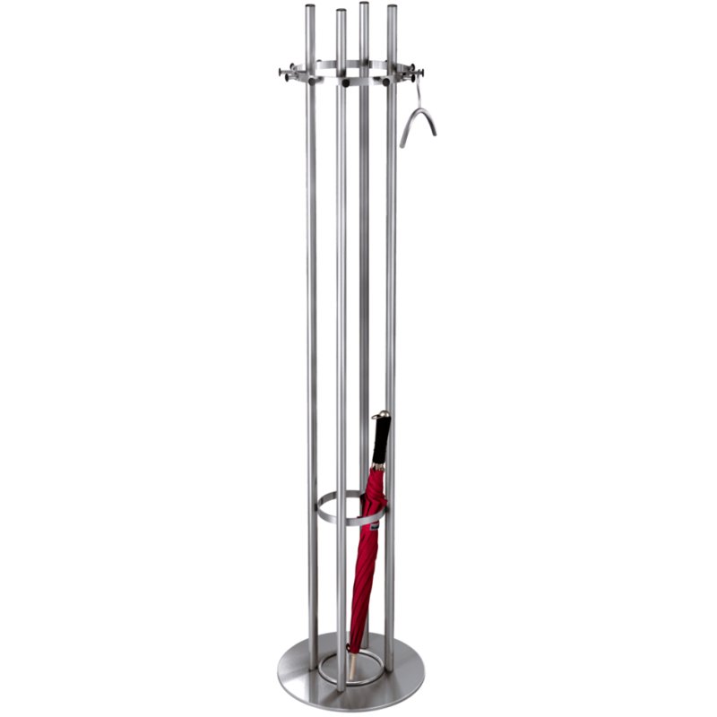kerkmann kapstok Aristo, 12 haken, zilverkleurig, rvs