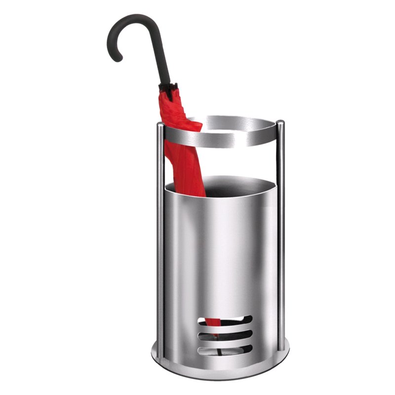 kerkmann umbrella stand tec-art, stainless steel, silver-coloured, 300 mm
