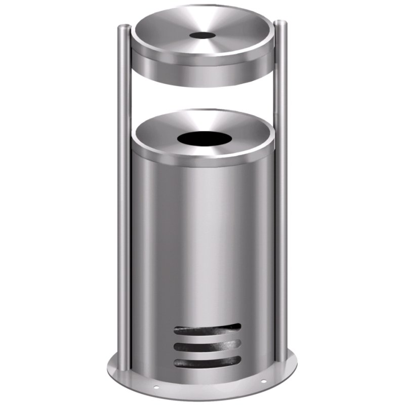 kerkmann capot de protection pour cendrier résistant aux intempéries, acier inoxydable, diamètre 320 mm