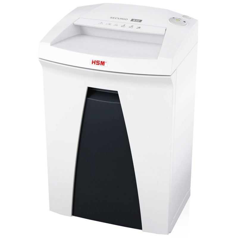HSM SECURIO B22 papiervernietiger, strokensnit 3,9 mm, 13-15 vel, 33 L