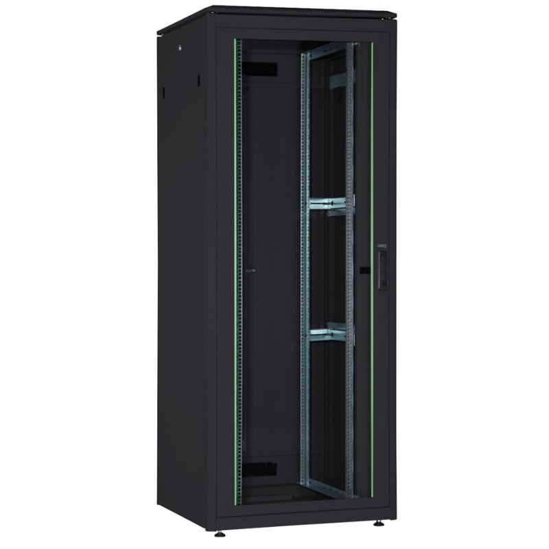 DIGITUS Armoire réseau 19 pouces Série Unique, 32 U, gris clair, 800×800×1609 mm