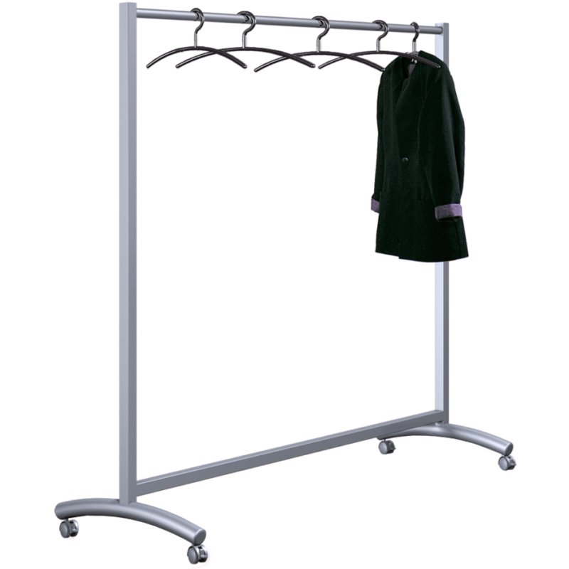 kerkmann portant event mobile, extra large, alusilver, 1780×530×1710 mm