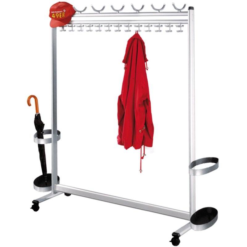 kerkmann parapluhouder Multiline, aluminium, zilver, 160×300×40 mm