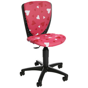 Topstar kinderdraaidstoel S'COOL 3, hartendessin roze, draagkracht 60 kg
