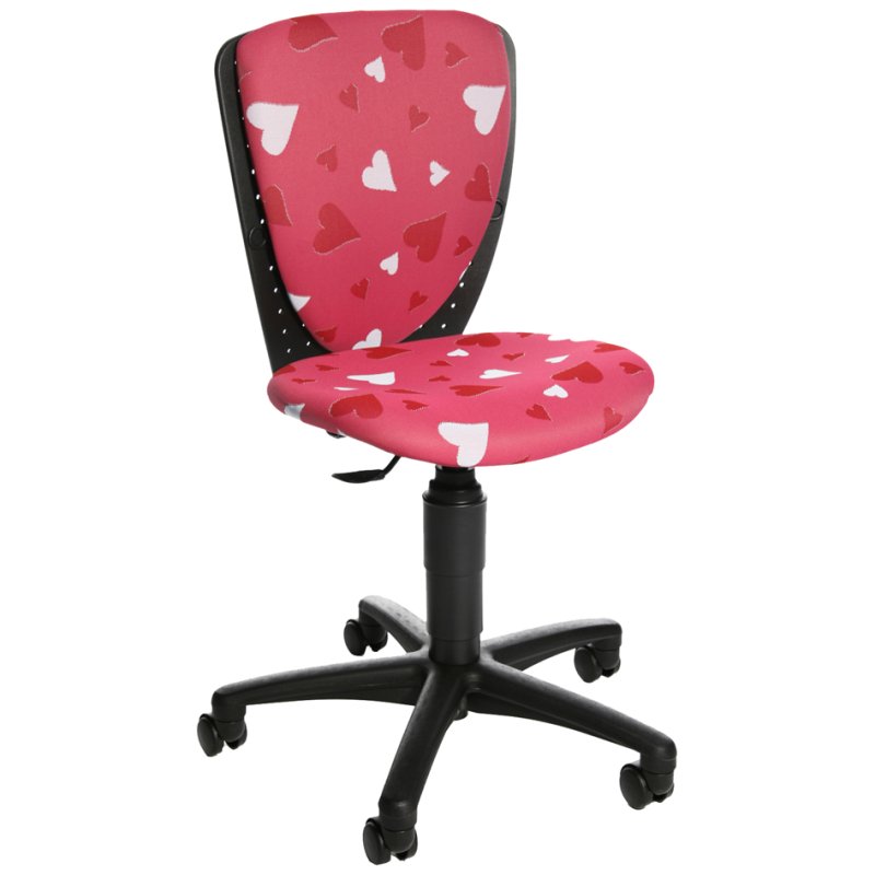Topstar kinderdraaidstoel S'COOL 3, hartendessin roze, draagkracht 60 kg
