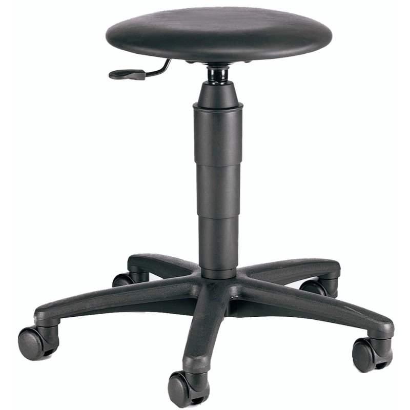 Topstar draaikruk TEC 60 Skai, zwart, 420-550 mm zithoogte, 110 kg draagkracht