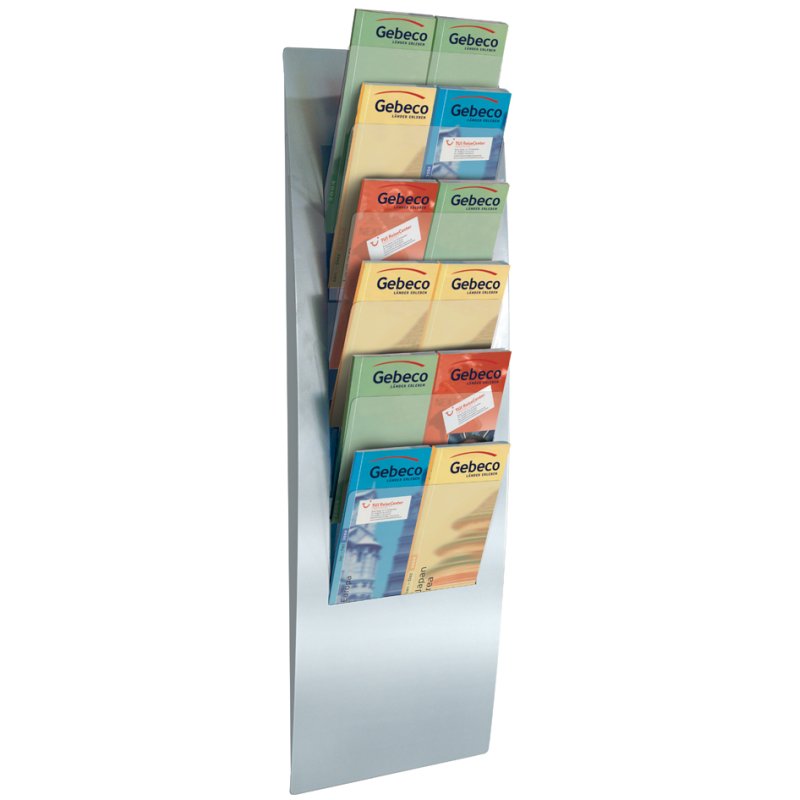 kerkmann porte-brochures mural Varia, DIN A4 vertical, 6 compartiments