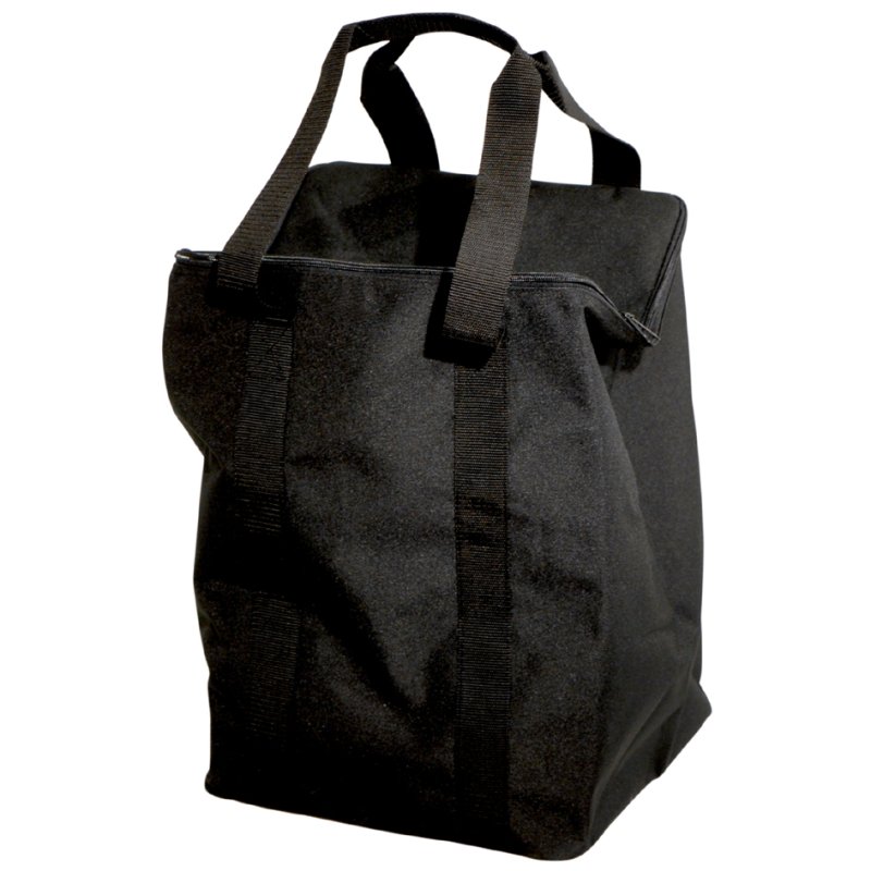 kerkmann carrying bag for tec-art leaflet holder, black, nylon