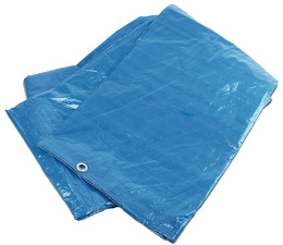 BRÜDER MANNESMANN afdekzeil, 3,5 × 4,8 m, blauw, 100% waterdicht