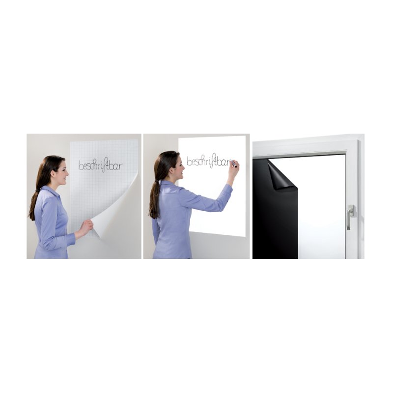 FRANKEN film tableau blanc, 60×80 cm, blanc, 25 feuilles par rouleau