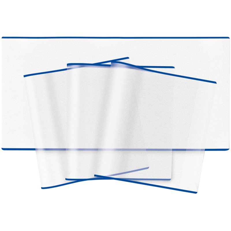 HERMA protège-livres transparent, bord bleu, 320×540 mm