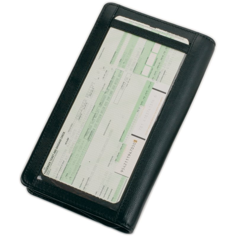 Alassio reisdocumentenhouder RFID Document Safe, leer, zwart