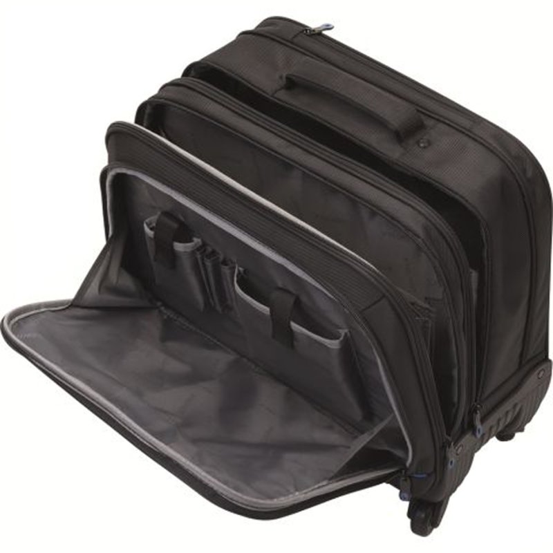 LiGHTPAK Business laptop trolley STAR, nylon, zwart, 440×235×420 mm