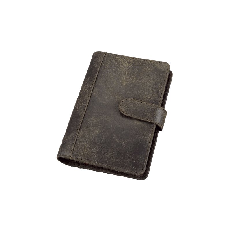 Bind agenda model 10101-1, A6, bruin, leer