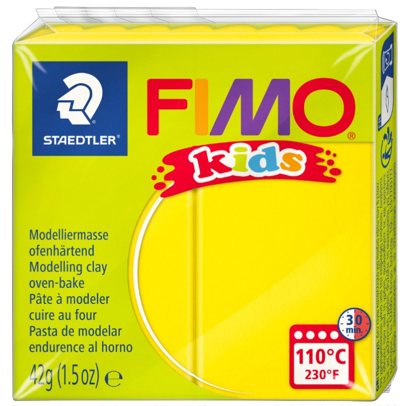 FIMO kids boetseerklei, ovenhard, bruin, 42 g