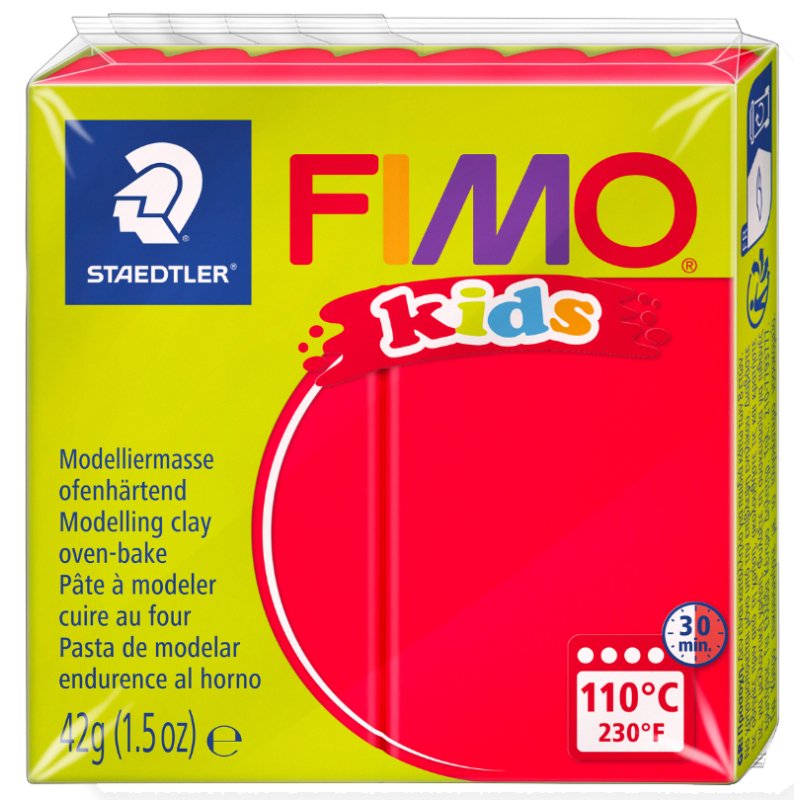 FIMO kids boetseerklei, ovenhard, bruin, 42 g