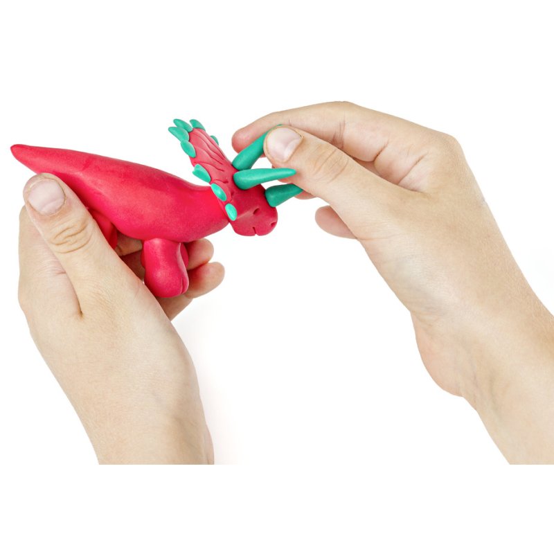 FIMO kids pâte à modeler set Dino thème Level 2, durcissable au four, 4×42 g