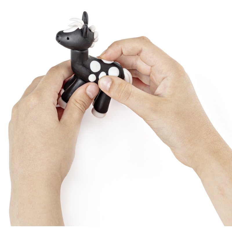 FIMO kids boetseerklei set Form & Play Pony, Level 2, ofenhardend, 4×42 g