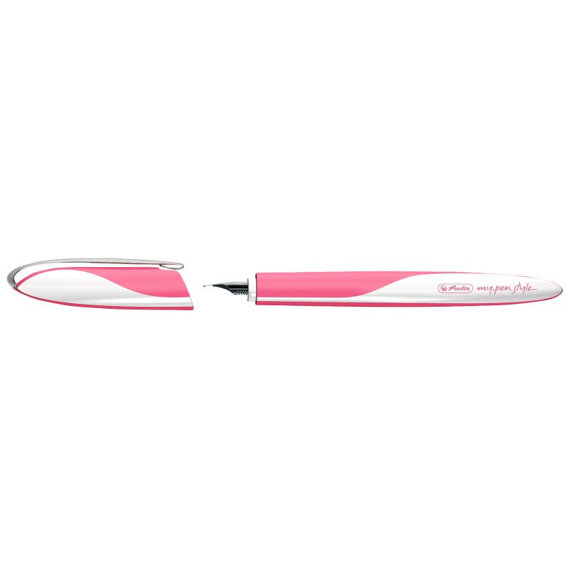 herlitz stylo plume My.Pen Style Dark Shale, pointe M, ergonomique, incl. cartouche