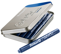 Pelikan inktpatronen Edelsteninkt Onyx, zwart, navulbaar, 6 stuks