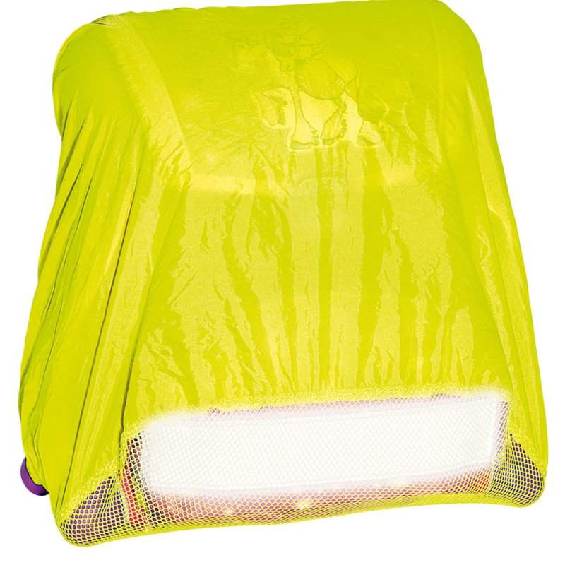 WEDO housse de protection pluie cartables scolaires, jaune néon, 500×500 mm, polyester